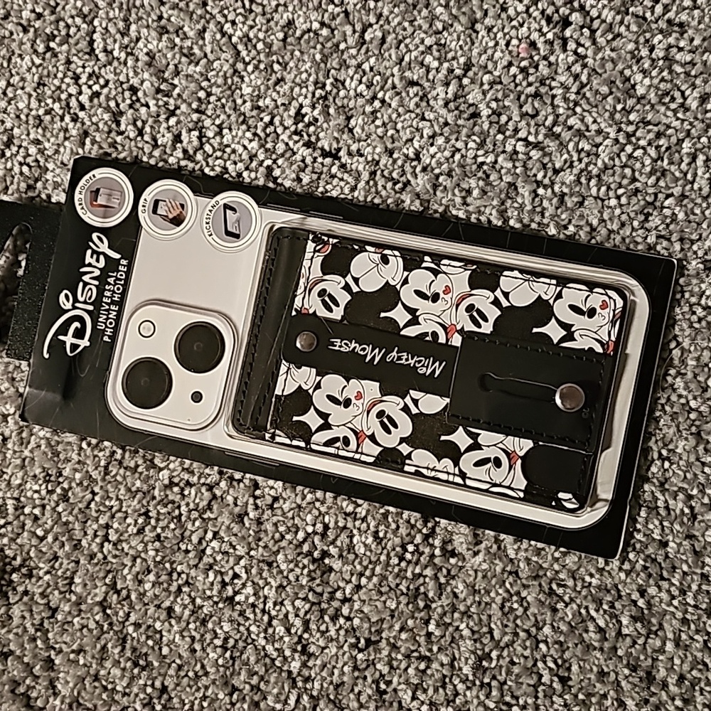 🖤Disney - Mickey Mouse Universal Phone Card Holder #A